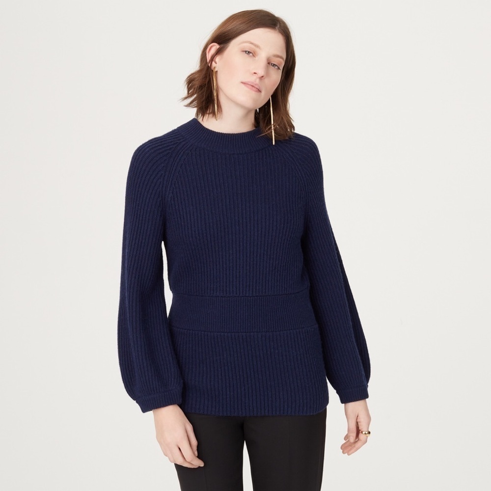 NWT Club Monaco Tinna Wool Navy Sweater XS
